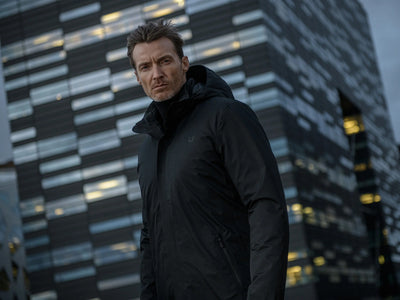 UBR Black Storm Coat in Black