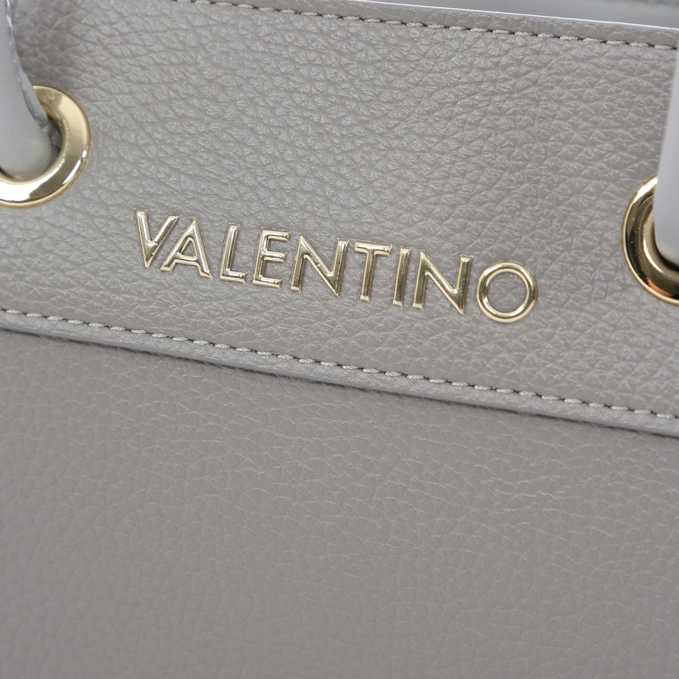 Valentino Bags Alexia Mini Shopper Ladies Bag in Grey Logo
