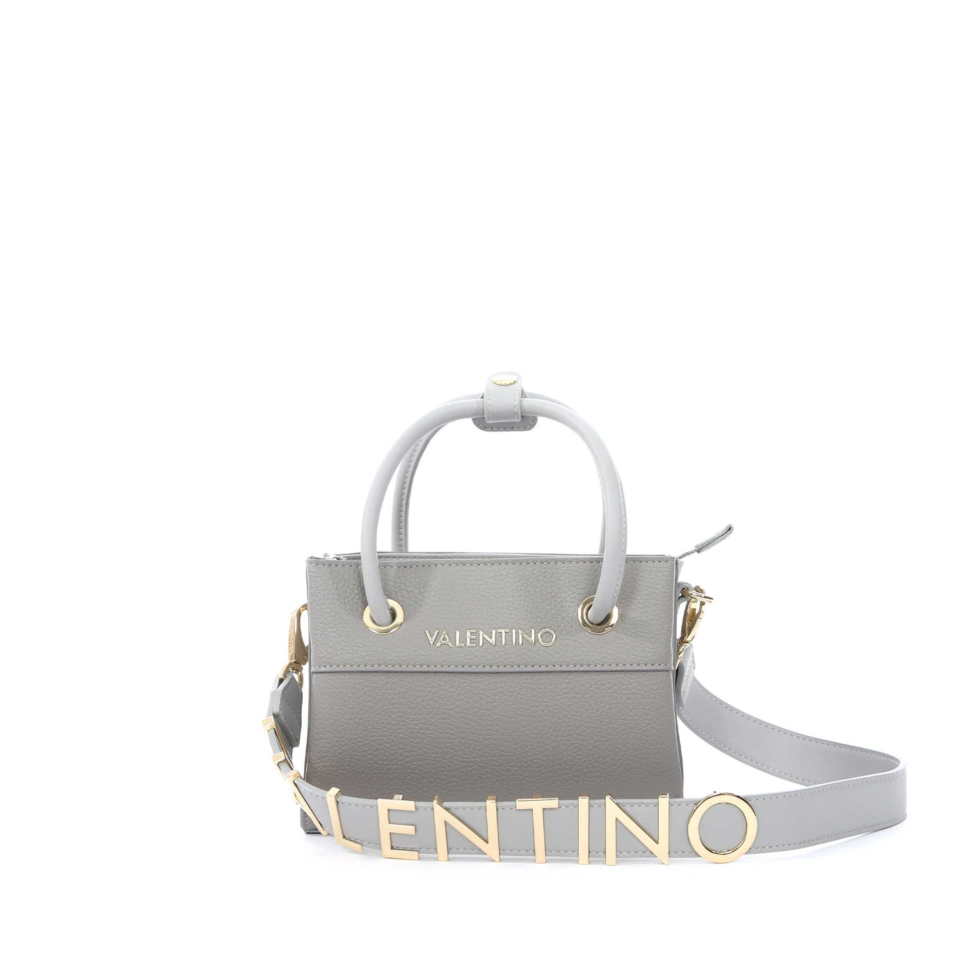 Valentino Bags Alexia Mini Shopper Ladies Bag in Grey