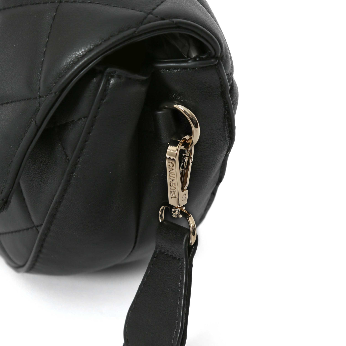 Valentino Bags Bigs Quilt Shoulder Bag in Black Clasp