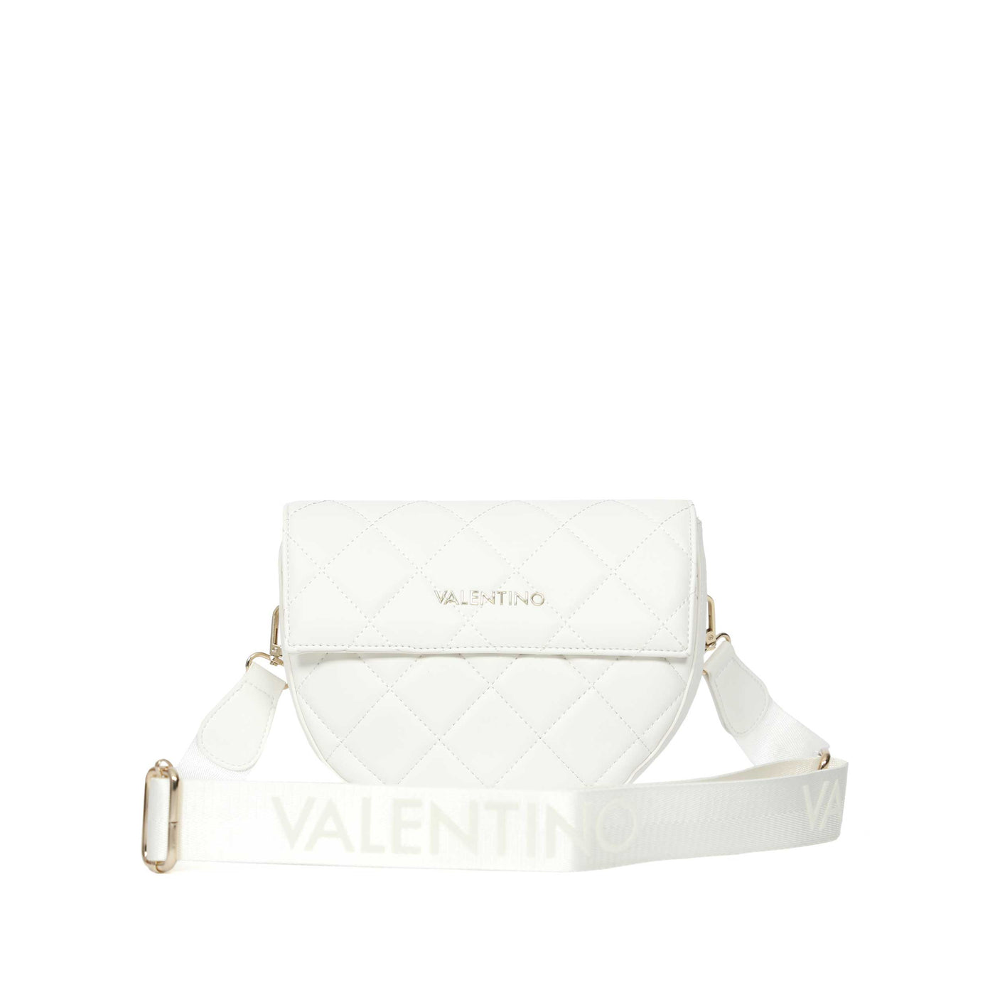 Valentino Bags Bigs Quilt Shoulder Bag in White