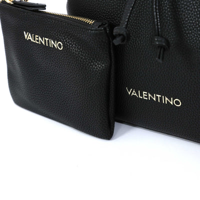 Valentino Bags Brixton Ladies Bucket Bag in Black Logo