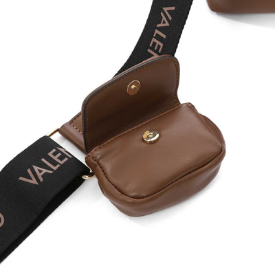 Valentino Bags Chamonix RE Mini Shopper Ladies Bag in Brown Mini Pouch