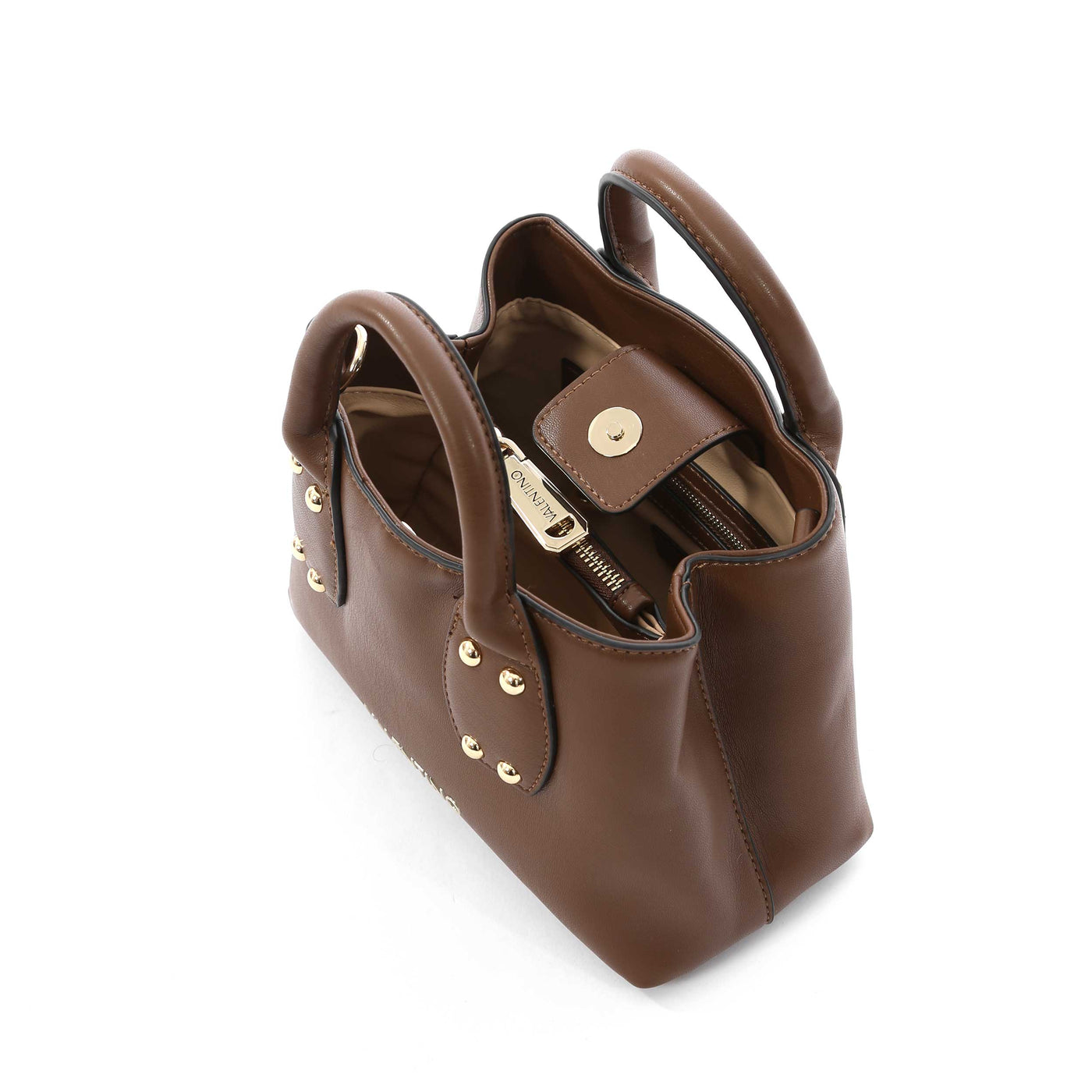 Valentino Bags Chamonix RE Mini Shopper Ladies Bag in Brown Fastening