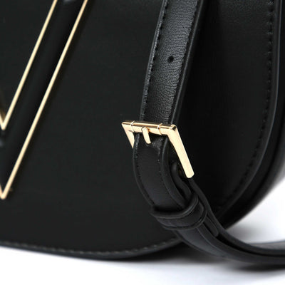 Valentino Bags Coney Ladies Shoulder Bag in Black Buckle