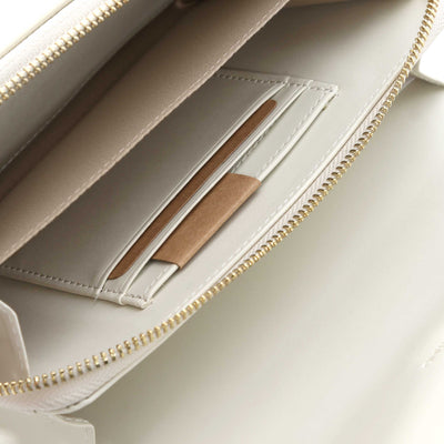 Valentino Bags Doris RE Ladies Crossbody Purse in Ecru Inside