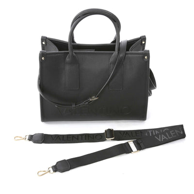 Valentino Bags Foxy RE Shopper Bag in Black Strap