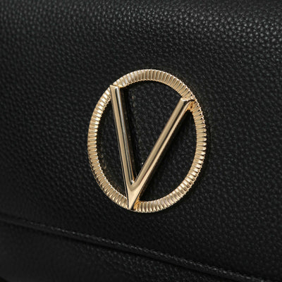 Valentino Bags Katong Ladies Shoulder Bag in Black Logo