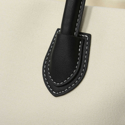 Valentino Bags Leith RE Ladies Mini Tote Bag in Natural & Black Detail