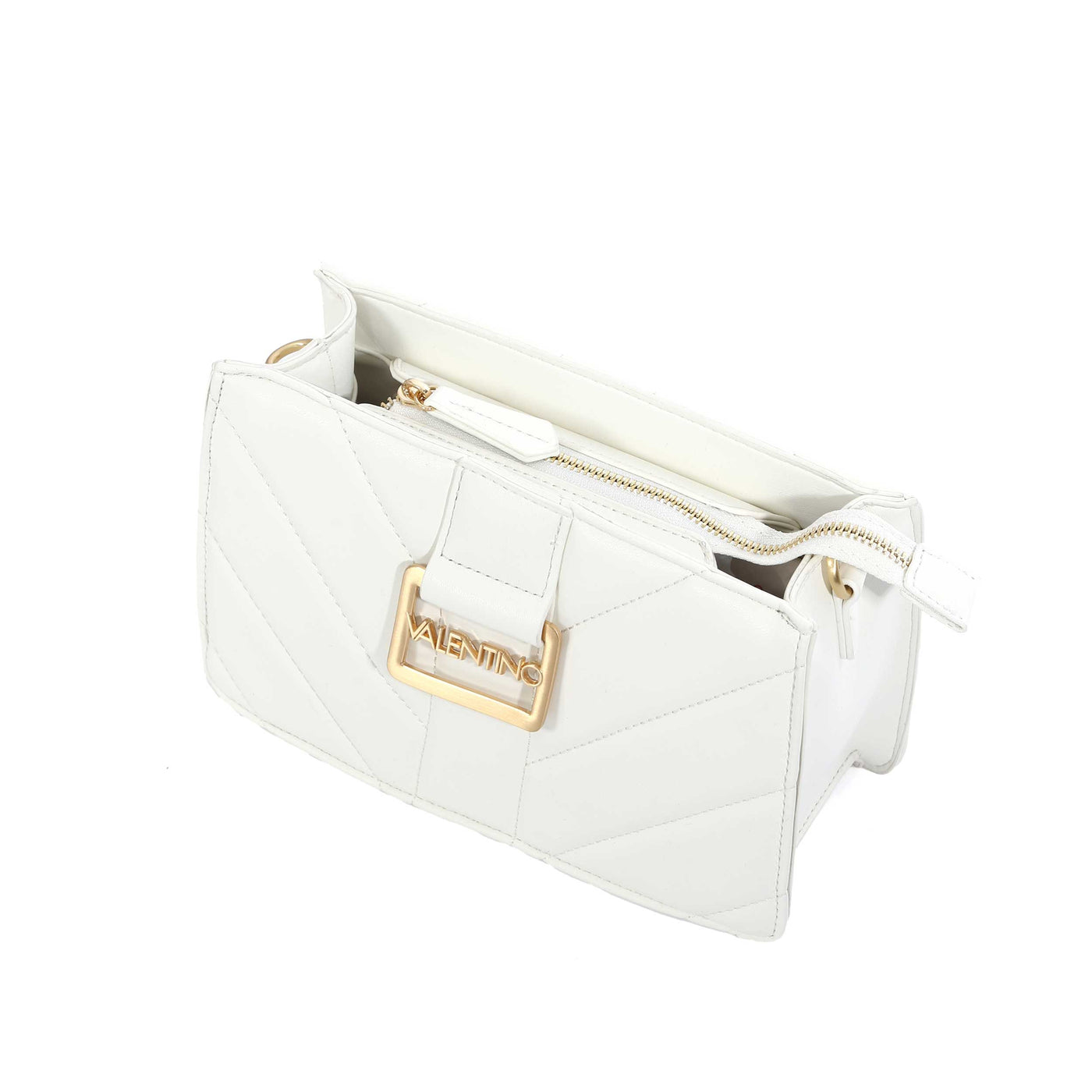 Valentino Bags Oaxaca Ladies Shoulder Bag in White Angle