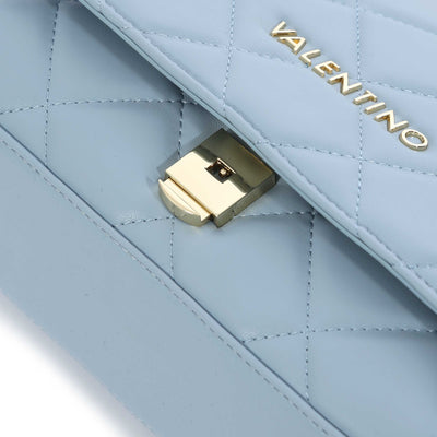 Valentino Bags Ocarina Ladies Shoulder Bag in Polvere Blue Clasp