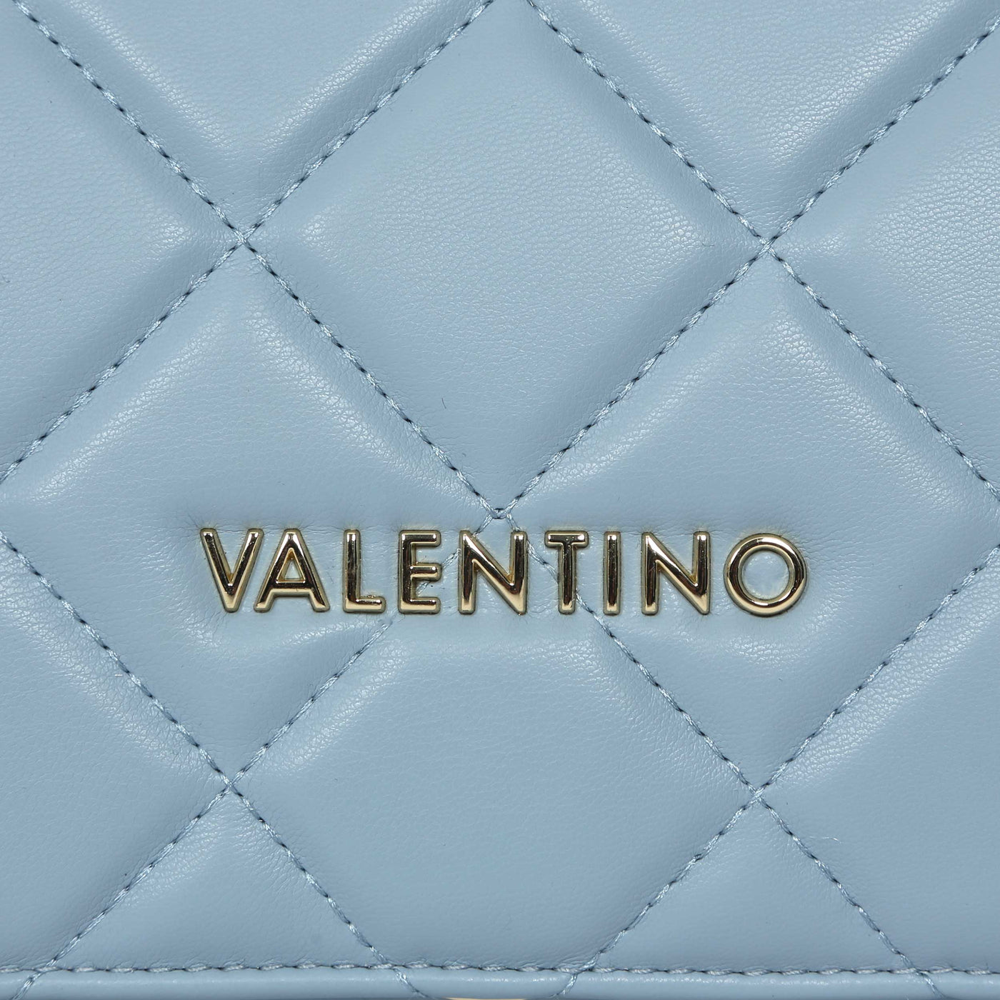 Valentino Bags Ocarina Ladies Shoulder Bag in Polvere Blue Logo