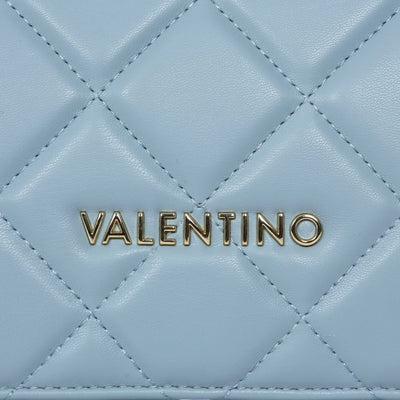 Valentino Bags Ocarina Ladies Shoulder Bag in Polvere Blue Logo