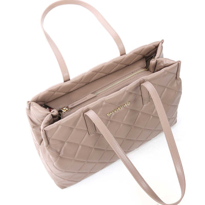Valentino Bags Ocarina Ladies Tote Bag in Taupe Birdseye