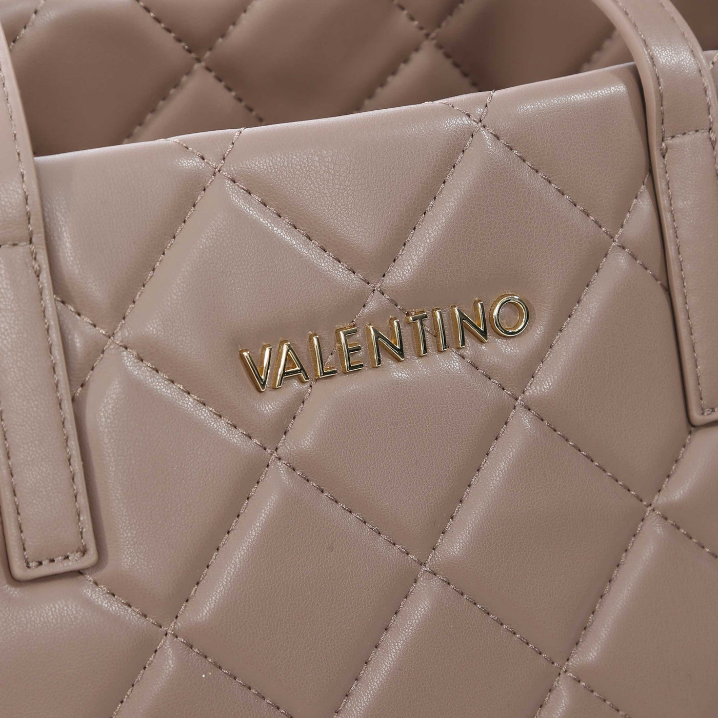 Valentino Bags Ocarina Ladies Tote Bag in Taupe Logo