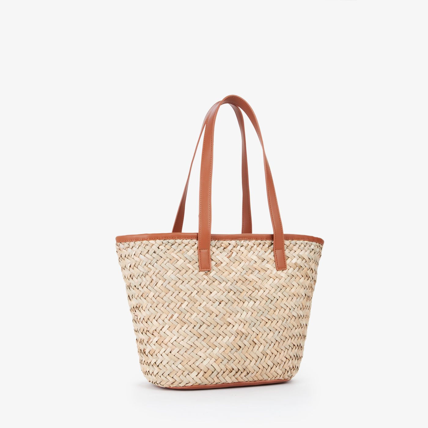 Valentino Bags Samuela Ladies Shopper Bag in Natural & Tan Back
