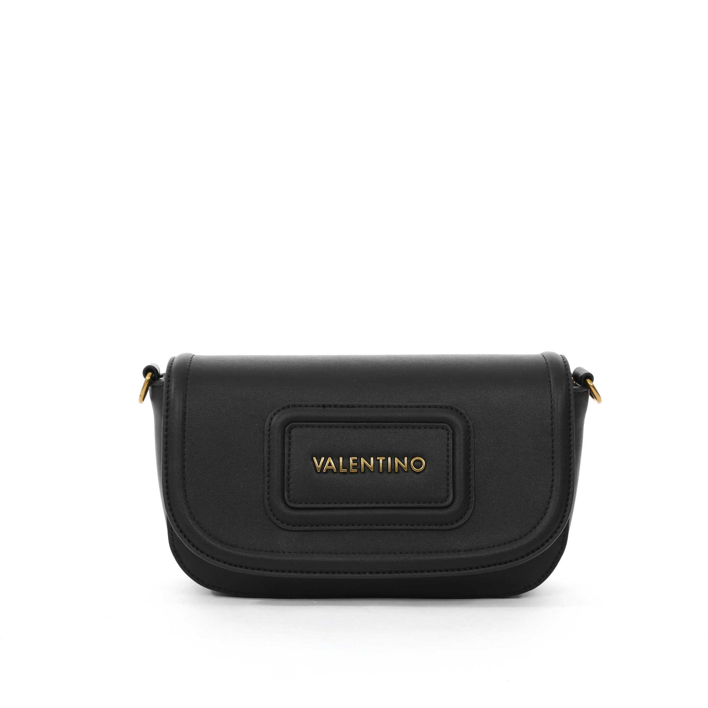 Valentino Bags Snowy RE Ladies Flap Bag in Black Front