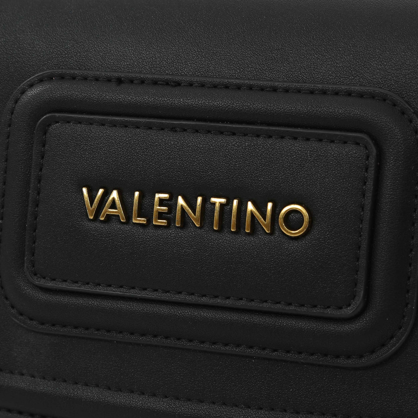 Valentino Bags Snowy RE Ladies Flap Bag in Black Logo