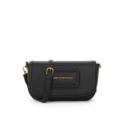 Valentino Bags Snowy RE Ladies Flap Bag in Black Strap