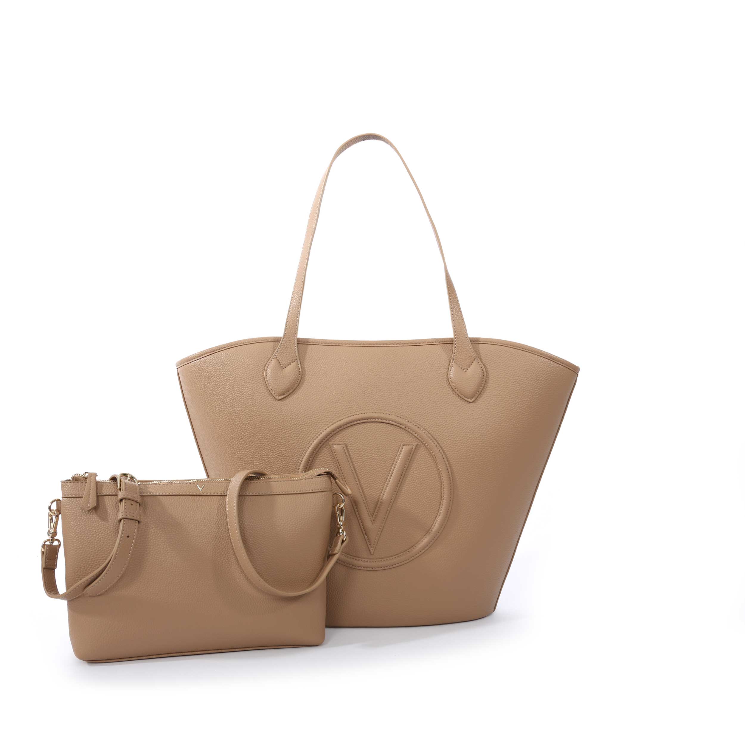 Valentino Bags Special Covent Shopper Bag in Beige