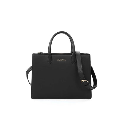 Valentino Bags Zermatt RE Ladies Tote Bag in Black Leather Strap