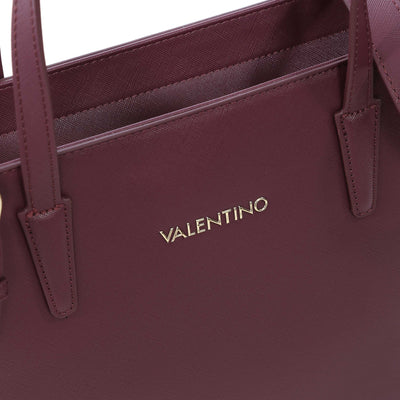 Valentino Bags Zero RE Tote Shopper Bag in Plum Logo