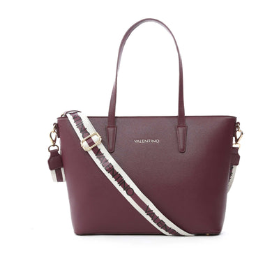 Valentino Bags Zero RE Tote Shopper Bag in Plum Strap
