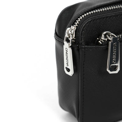 Valentino Bags Marnier Cross Body Camera Bag in Black Zip