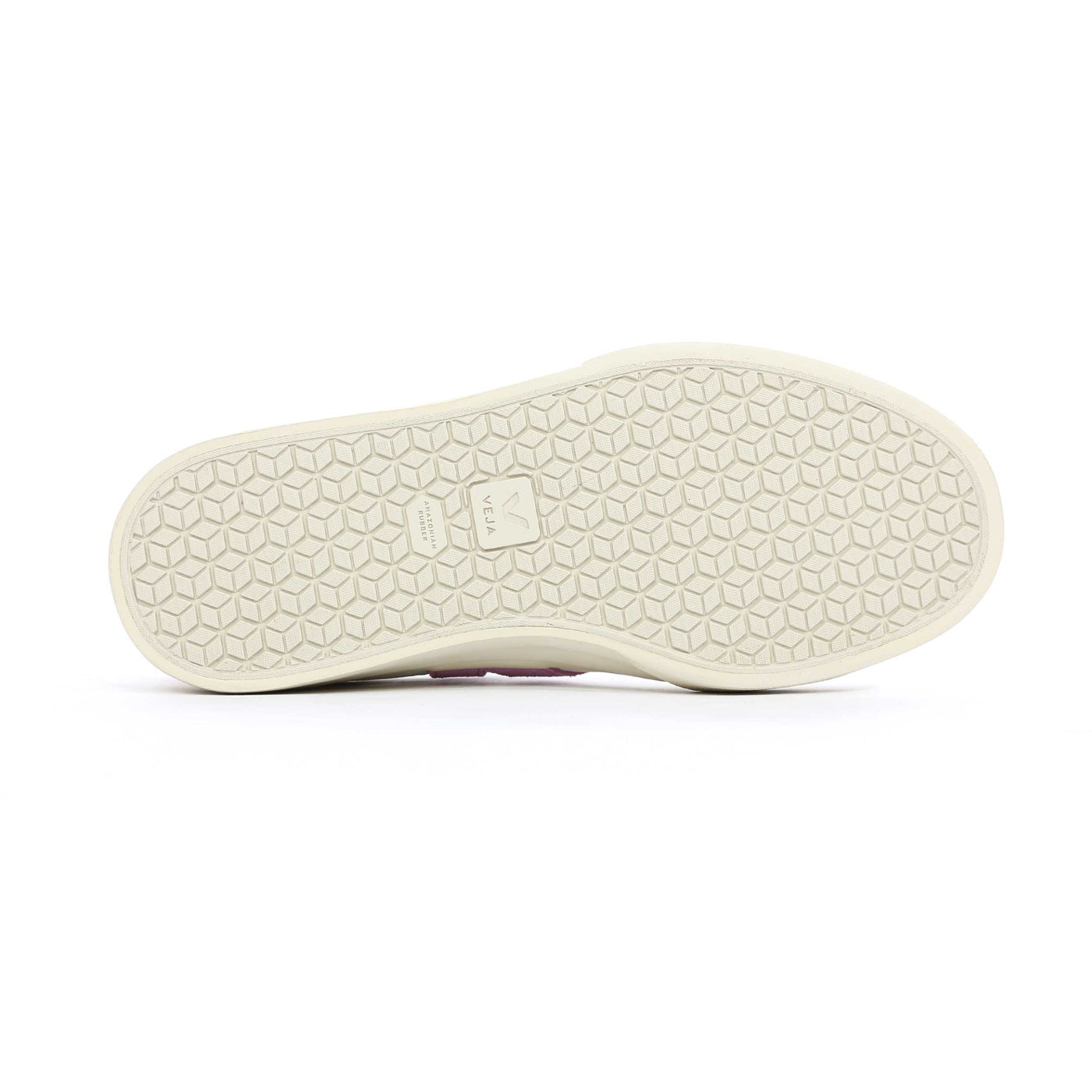 Veja Campo Ladies Trainer in Extra White & Mulberry Sole