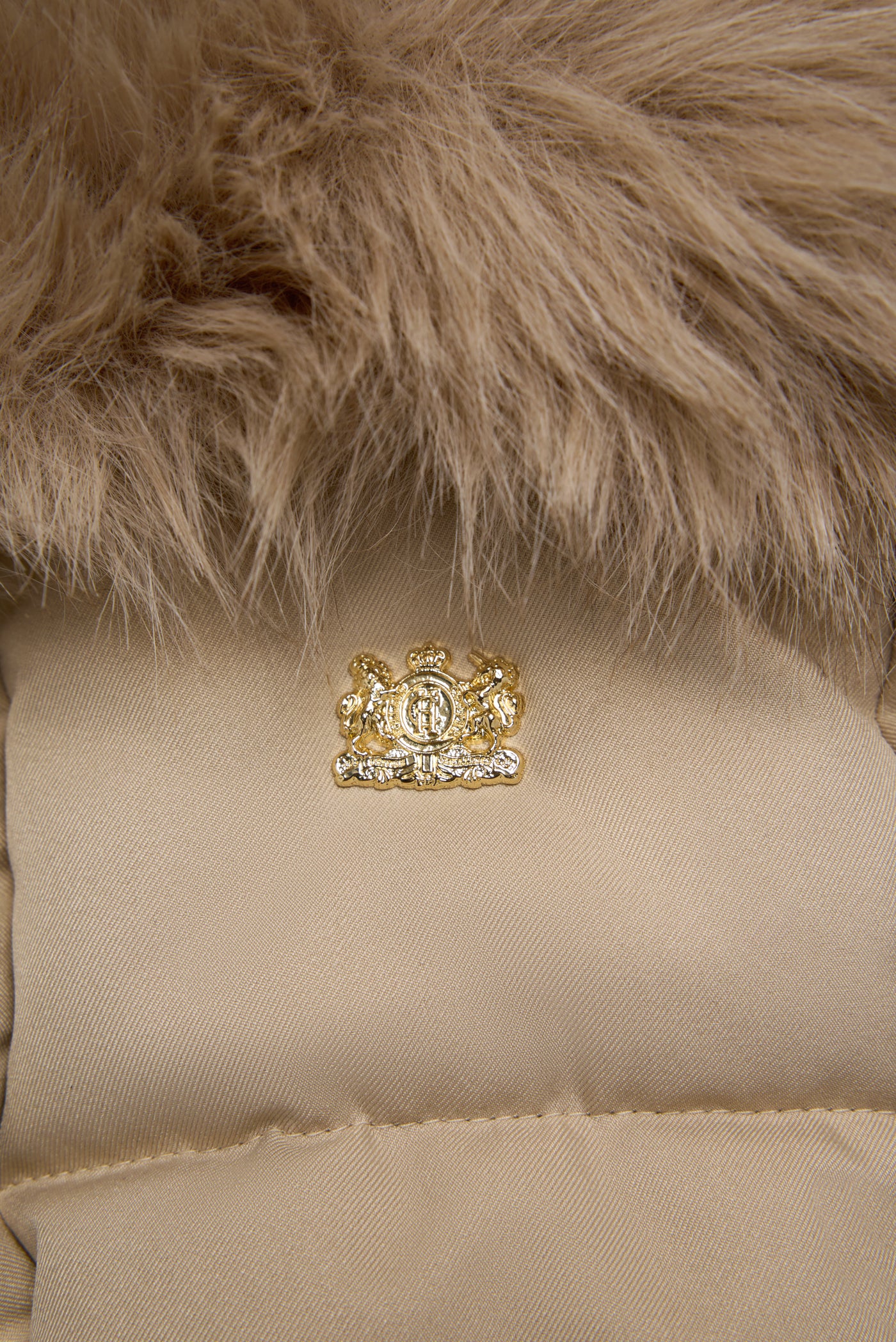Holland Cooper Vostock Belted Coat in Stone