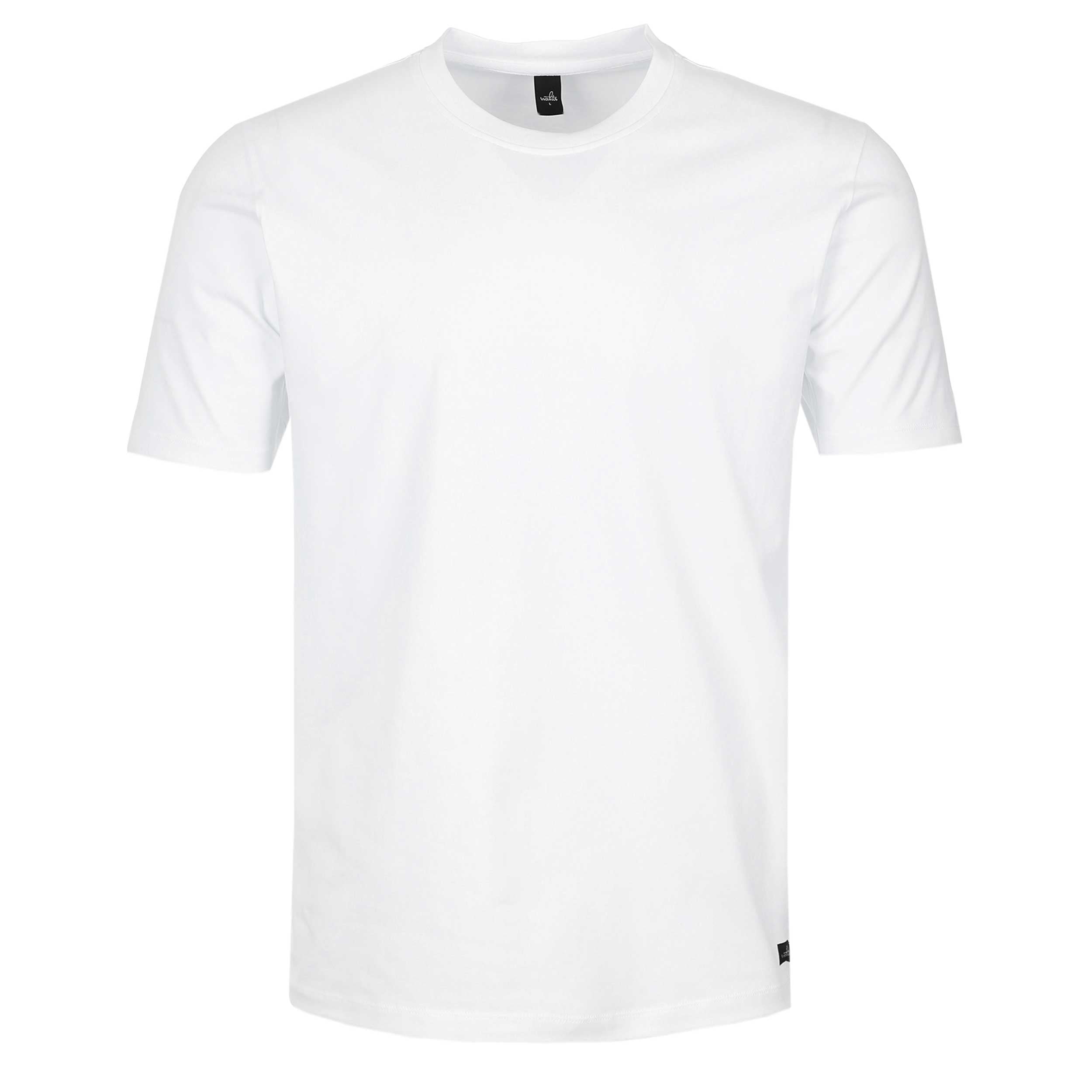Wahts Berkley Jersey Stretch T Shirt in Pure White