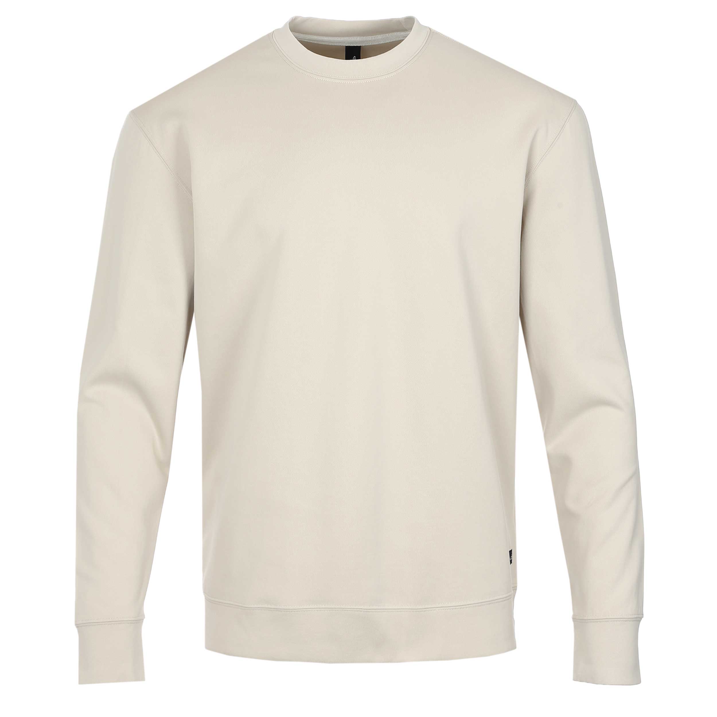 Wahts Yates Luxury Cotton Sweatshirt in Light Sand