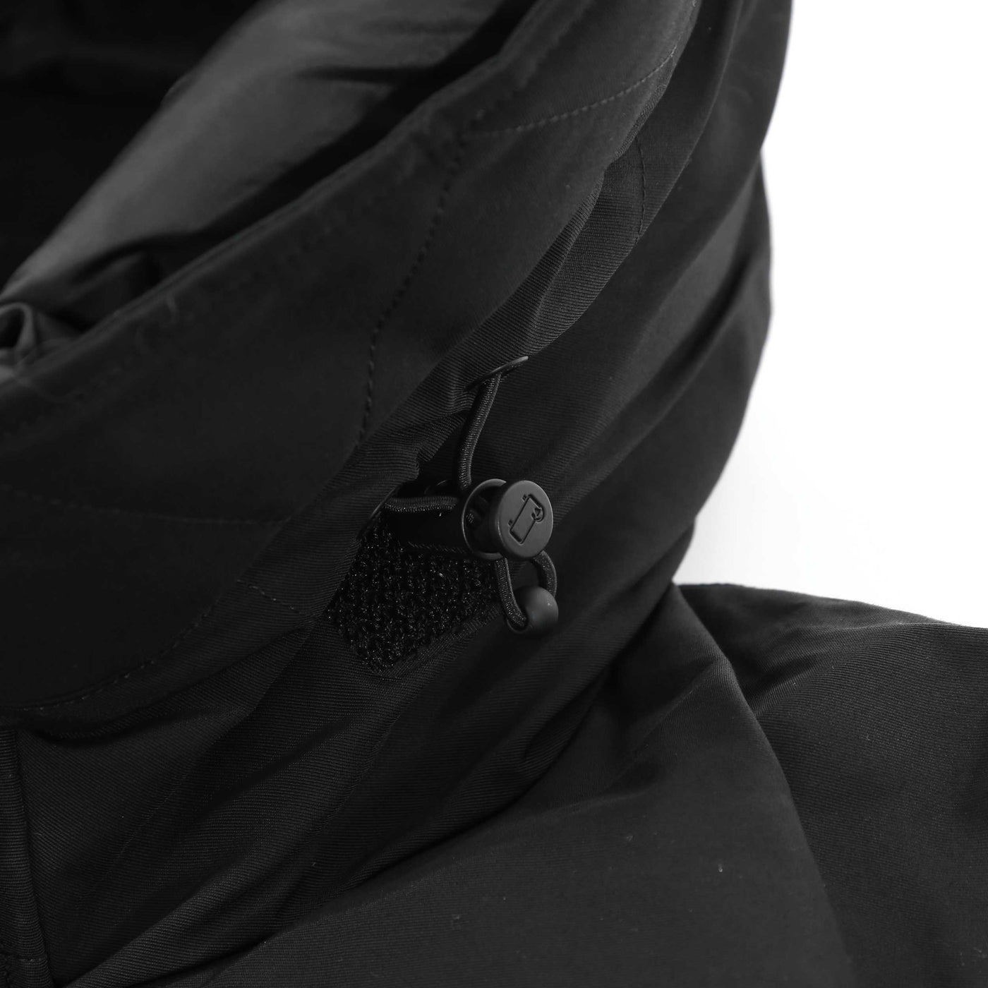 Woolrich Polar Bomber Jacket in Black Drawstring