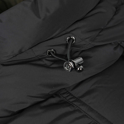 Woolrich Premium Down Jacket in Black Drawstring
