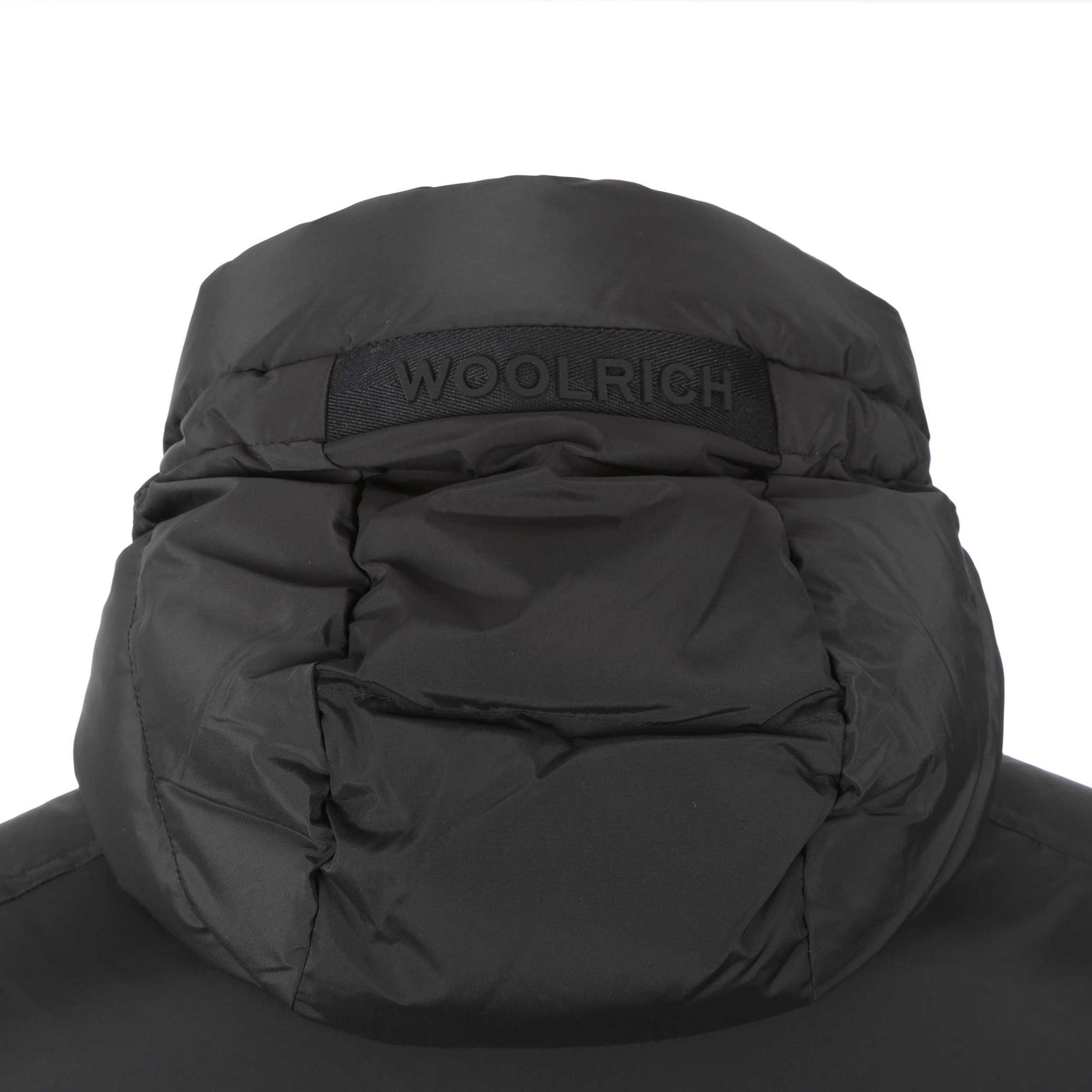 Woolrich Premium Down Jacket in Black Hood Logo