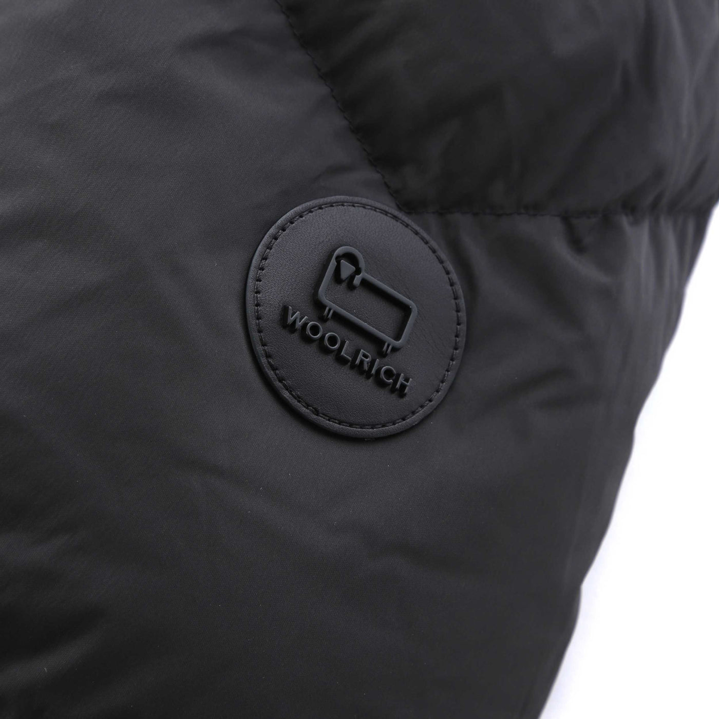 Woolrich Premium Down Jacket in Black Logo Badge