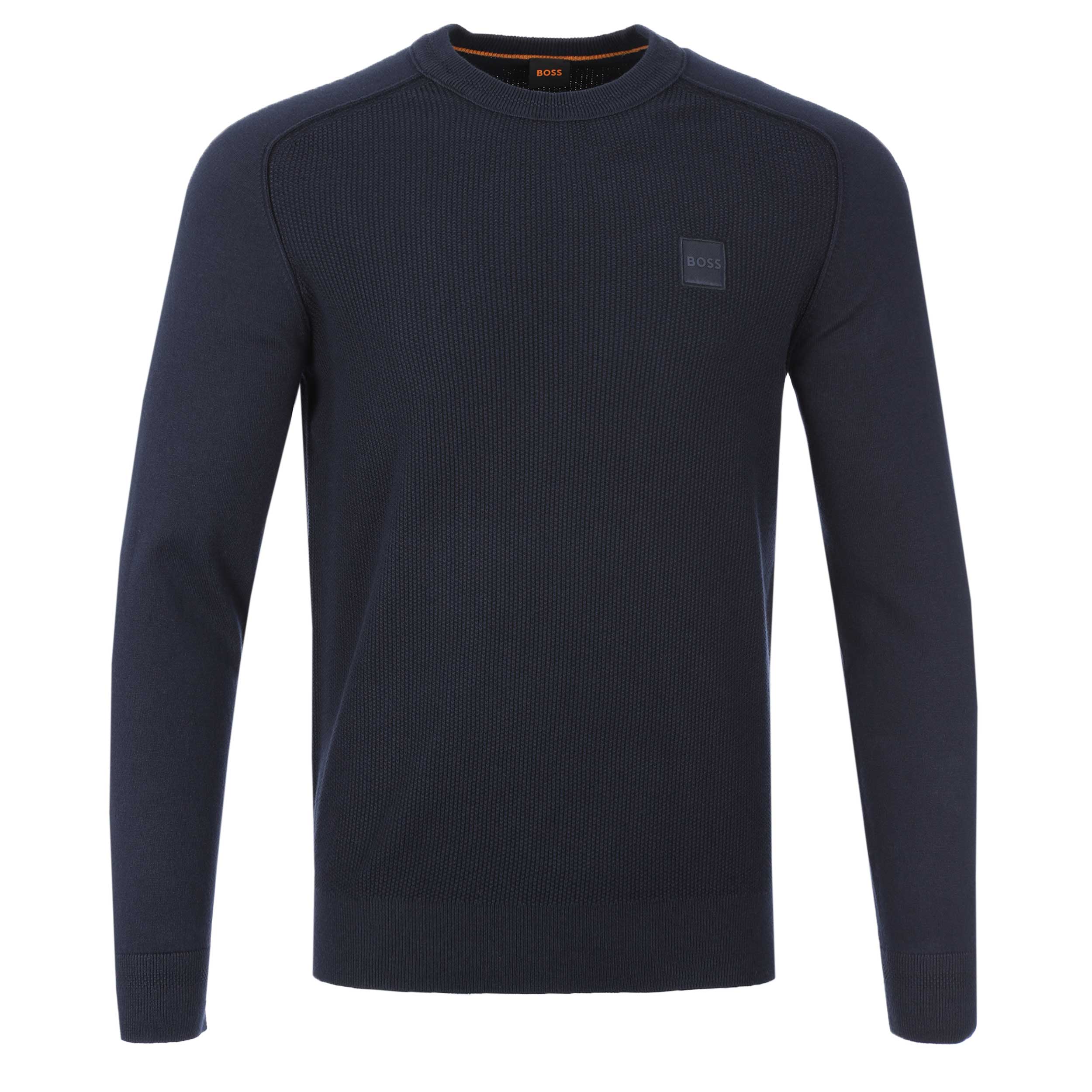 BOSS Kesom Knitwear in Dark Blue | BOSS | Norton Barrie