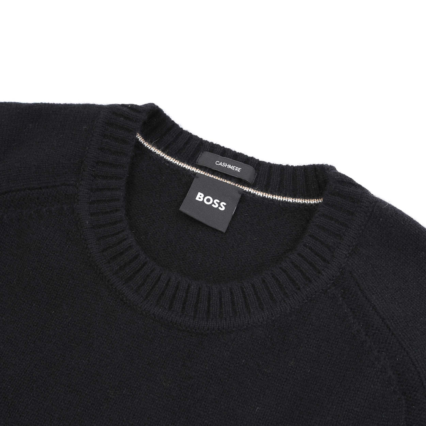 BOSS Maglio Knitwear in Black Neck