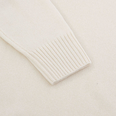 BOSS Maglio Knitwear in Open White Sleeve