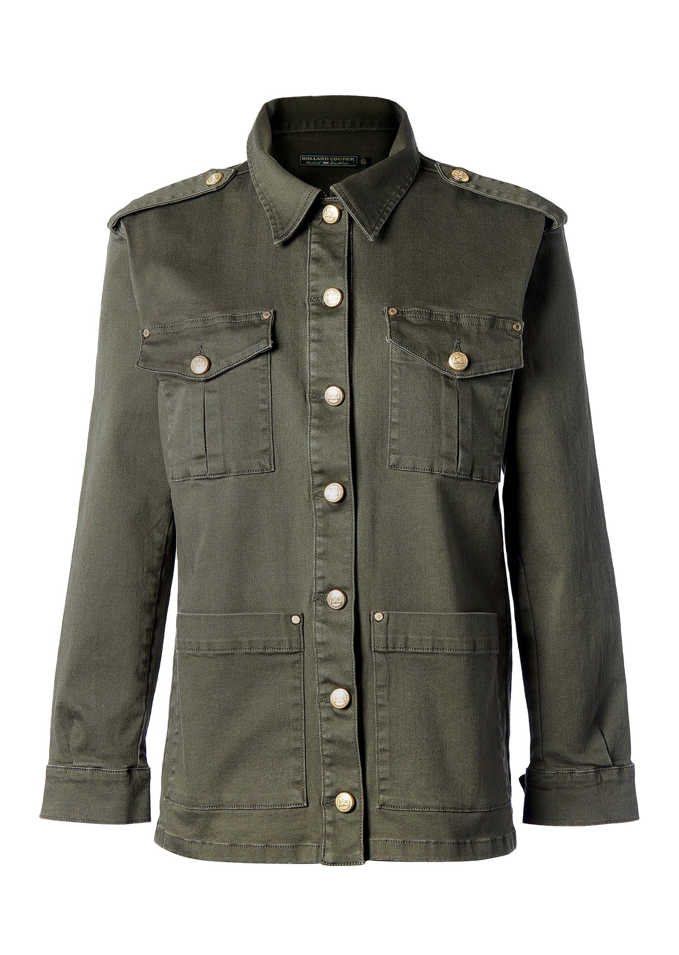 Holland Cooper Artillery Jacket in Hunter Green Front