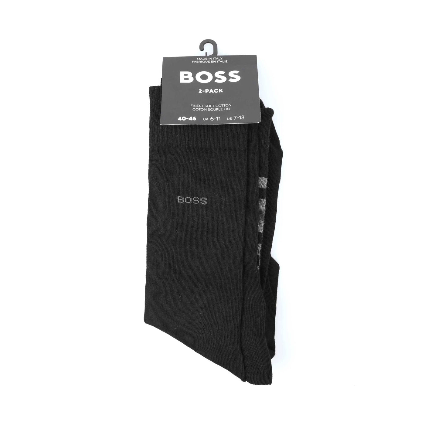 BOSS 2P RS Stripe CC Sock in Black