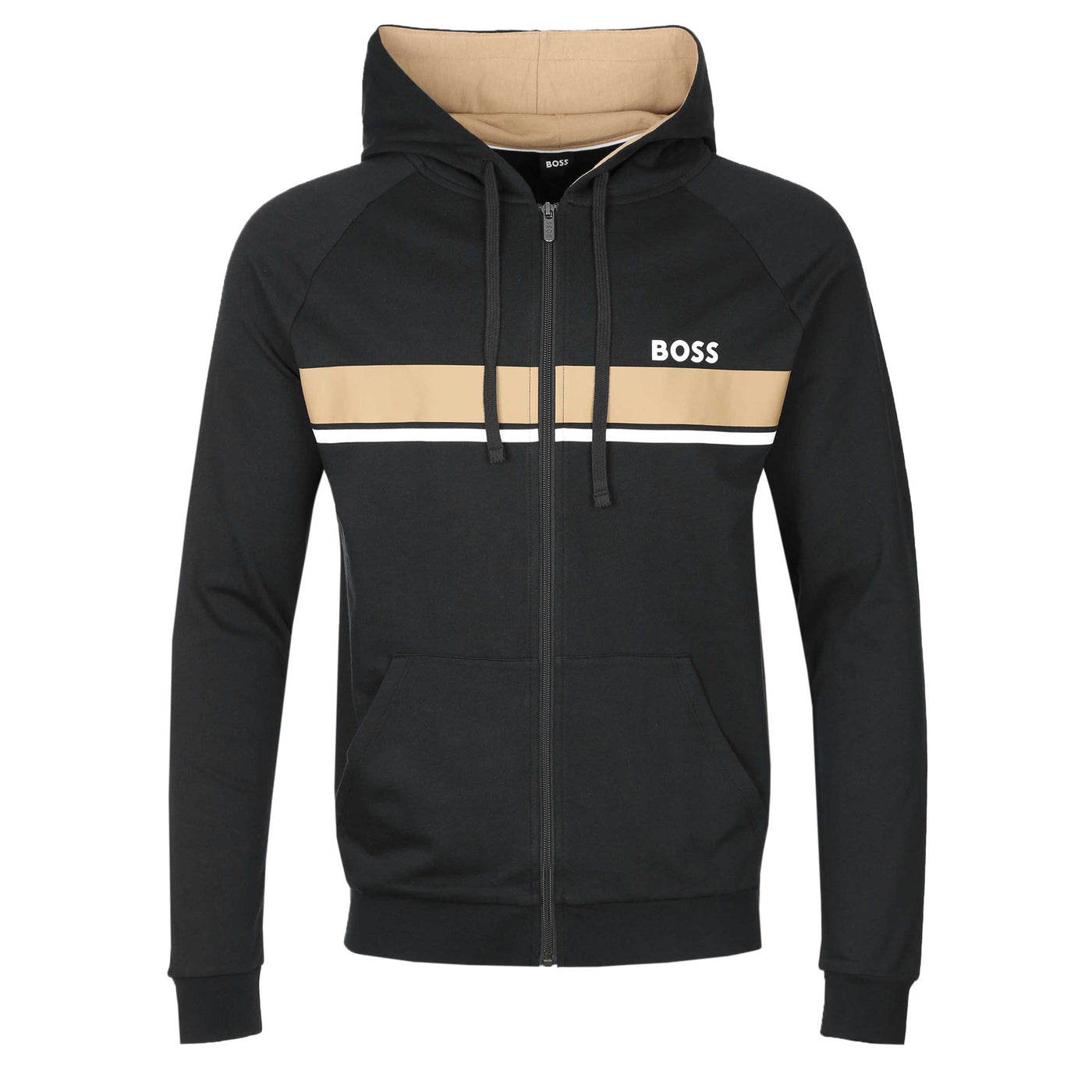 BOSS Authentic Jacket H Sweat Top in Black BOSS Norton Barrie