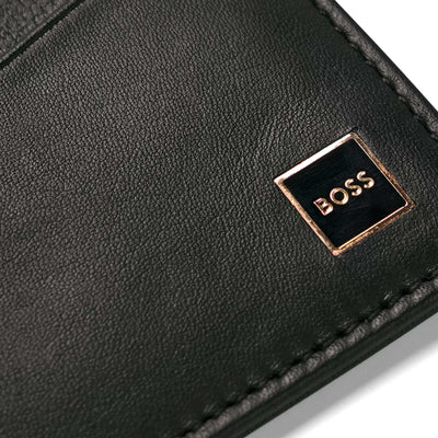 BOSS Holiday GLB S Card Wallet in Black Logo