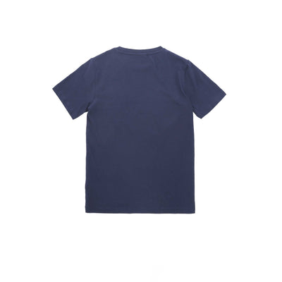 BOSS Kids Geometric Print T-Shirt in Navy Back