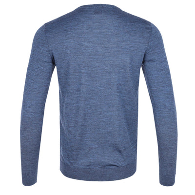 BOSS Leno P Knitwear in Blue Marle Back