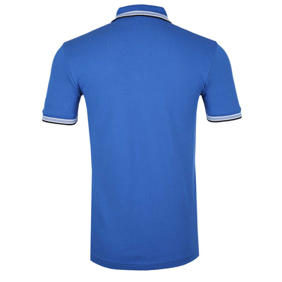 BOSS Paddy Polo Shirt in Bright Blue Back
