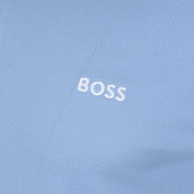 BOSS Paddy Polo Shirt in Sky Blue Logo