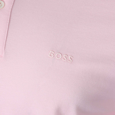 BOSS Pallas Polo Shirt in Pink Logo