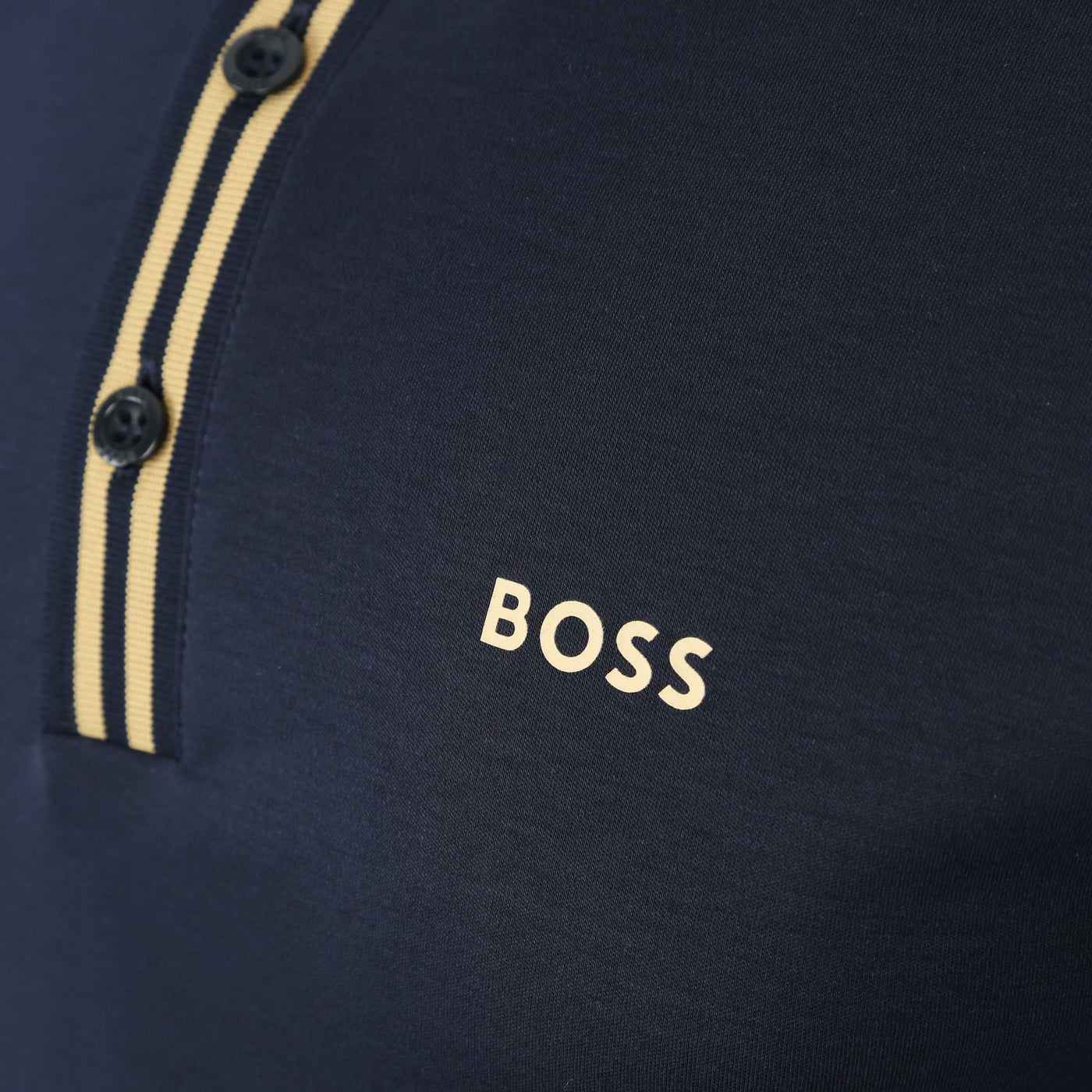 BOSS Paule1 Polo Shirt in Navy & Gold