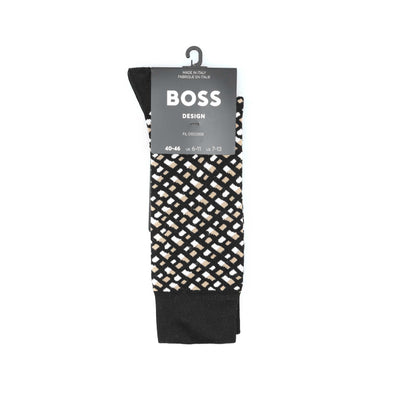 BOSS RS Monogram MC Sock in Black Pair